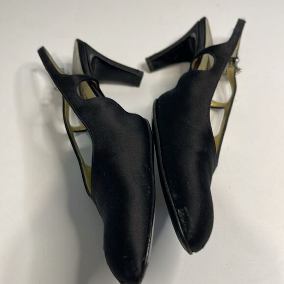 Bruno Magli Couture Satin Slingbacks AAAA - Picture 7 of 10